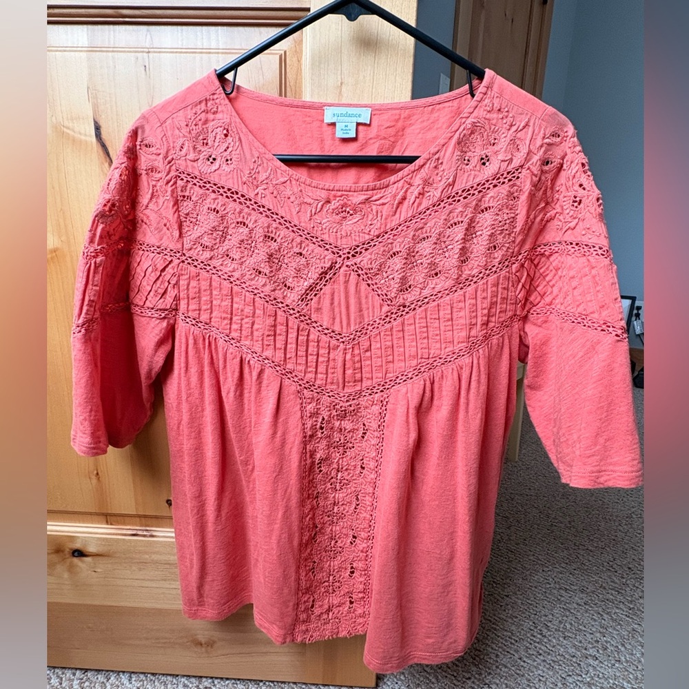 Sundance Vibrant Coral Blouse